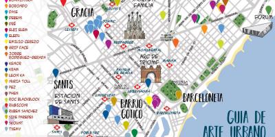 barcelona térkép Barcelona térkép   Térkép Barcelona (Katalónia, Spanyolország)